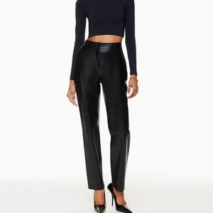 Babaton Faux Leather Pants- Aritzia